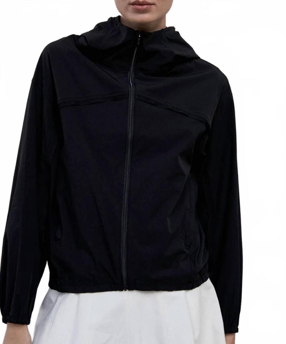 NEW ANEL golf plain air wind jumper in black